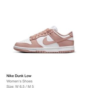 Nike dunk low sz 6.5 never worn